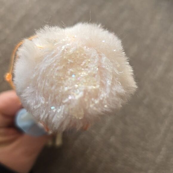 MCM Blue Christmas Pixie Knee Hugger Flying Angel Ornament Tulle Mod 60s 50s - Picture 6 of 6